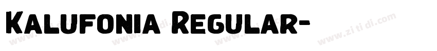 Kalufonia Regular字体转换 Kalufonia Regular字体转换